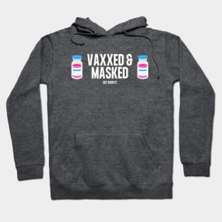 Vaxxed and Masked (Pink Vax) Hoodie